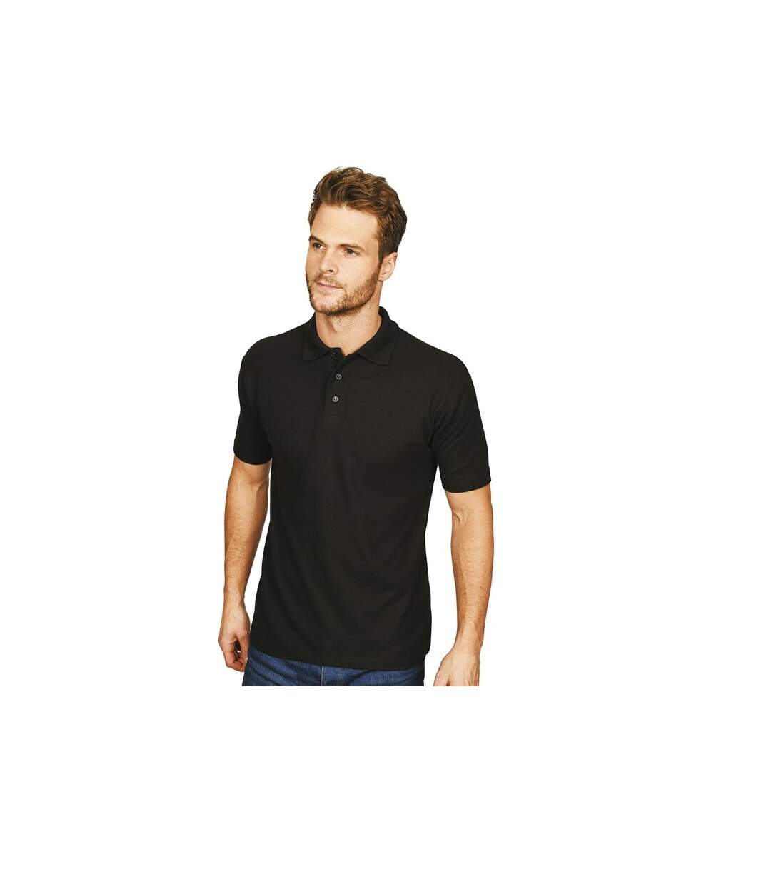 Casual Classic Mens Pique Polo (Black)