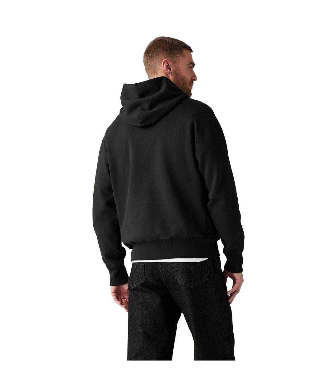 Sweat À Capuche Homme Noir Levis-3