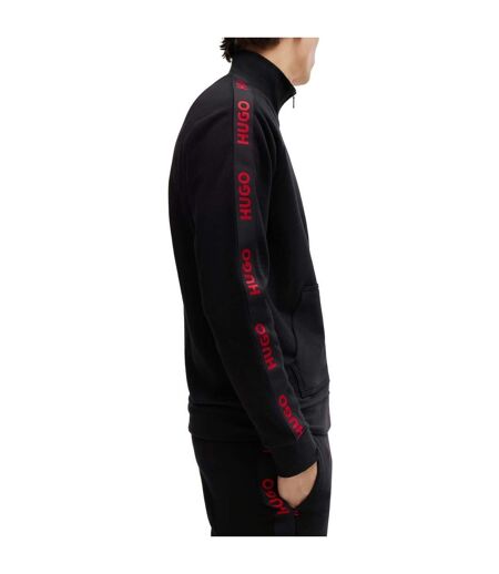 Mens Logo Full Zip Track Top Black Hugo