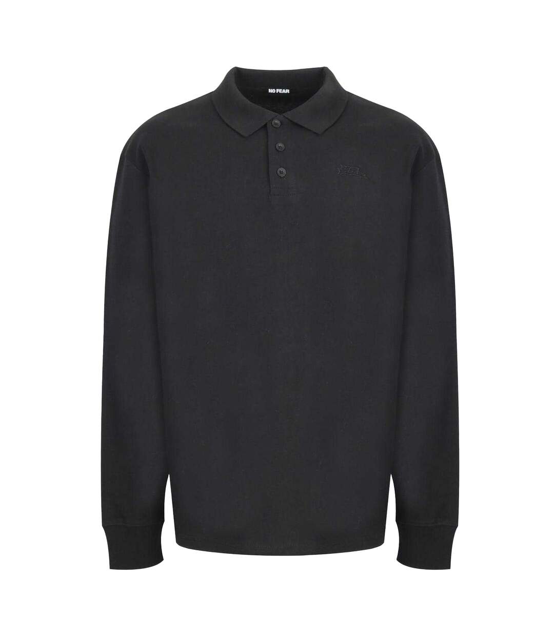 Polo Manches Longues Homme Noir No Fear-1