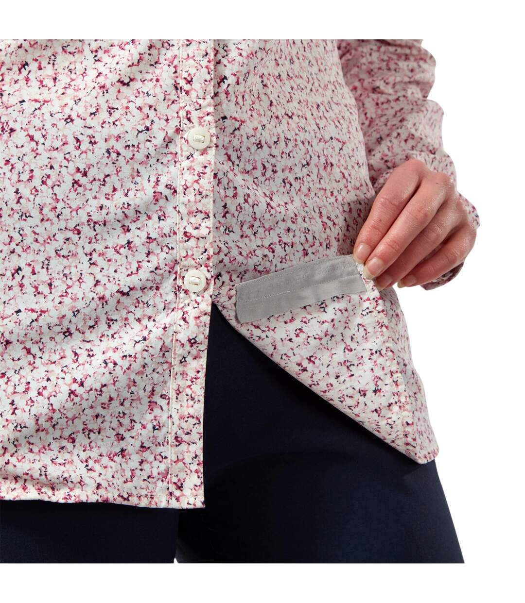 Womens/ladies Regular Long-sleeved Shirt Raspberry Craghoppers-4