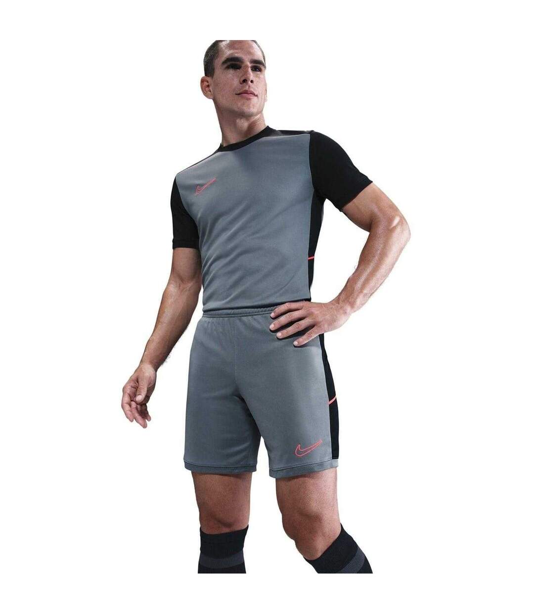 Short Academy Homme Gris Noir Nike-2