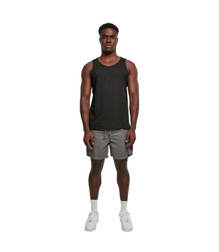 Mens Basic Tank Top Noir Build Your Brand