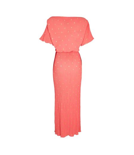 Robe Chemise Motif/style À Pois Tilly Femme Corail Never Fully Dressed