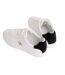 Womens/ladies Leather Low Trainers Bright White Black Calvin Klein-2