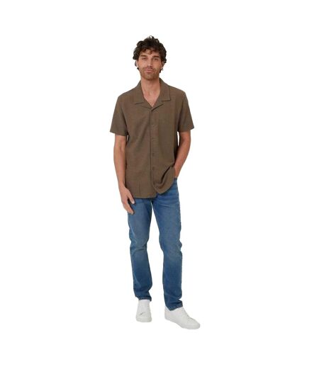 Chemise Manches Courtes Antti Homme Kaki Threadbare