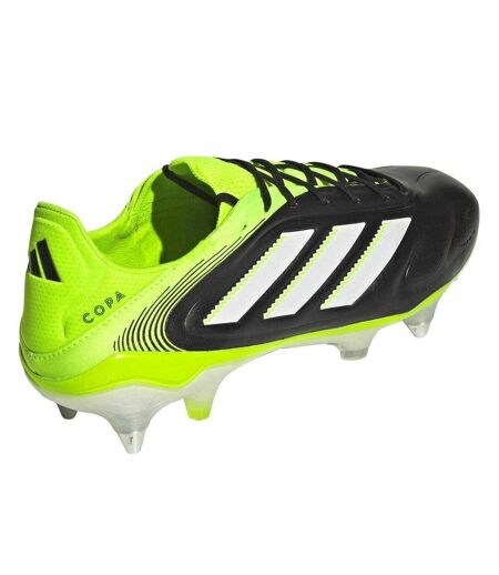 Unisex Adult Copa Pure.3 Leather Soft Ground Football Boots Black Lemon Adidas