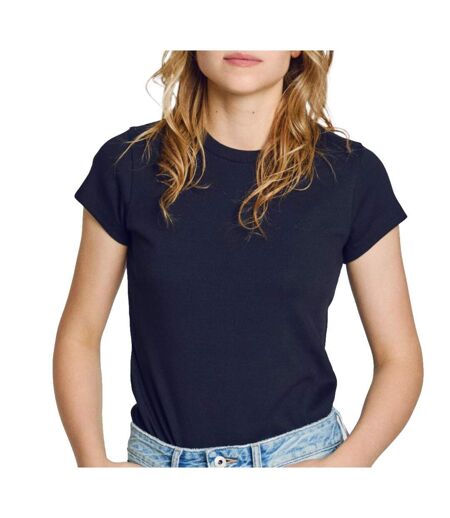 T-Shirt marine femme pepe jeans pl506037