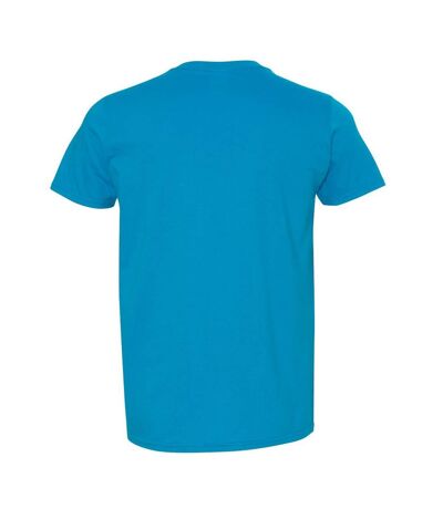Gildan Mens Short Sleeve Soft-Style T-Shirt (Saphire)