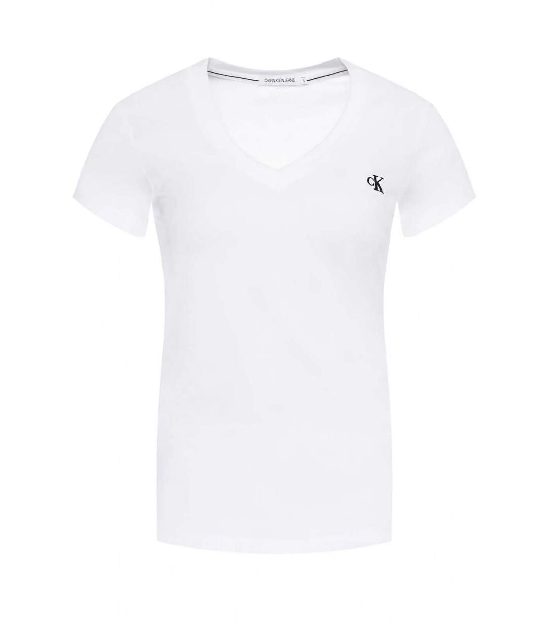 Tee shirt iconique col V  -  Calvin klein - Femme-1