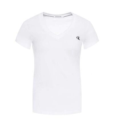 Tee shirt iconique col V  -  Calvin klein - Femme