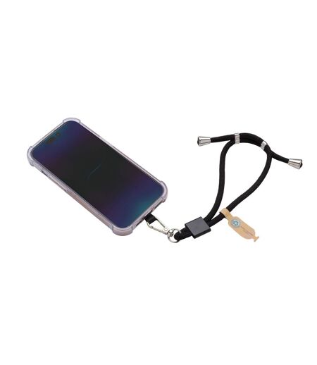 Carryloop Adjustable Recycled Pet Phone Holder Wristlet Black XD Collection