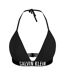 Womens/ladies Triangle Cups Bikini Top Black Calvin Klein-2
