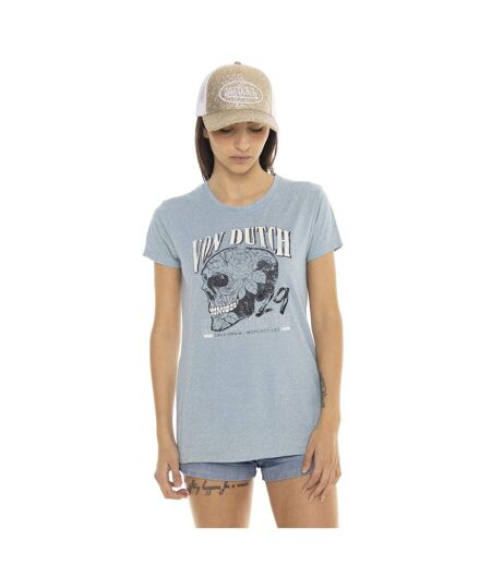 T-shirt à col rond manches courtes femme Spring Skull Vondutch