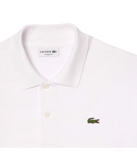 Mens Pique Classic Polo Shirt White Lacoste