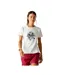 Womens/ladies Tranquility Iii Flowers T-shirt White Dare 2B-4