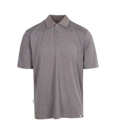 Polo gedding homme gris foncé chiné Trespass