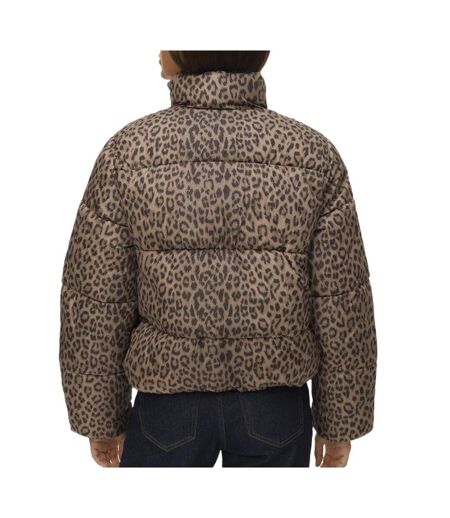 Doudoune léopard marron vero moda parda