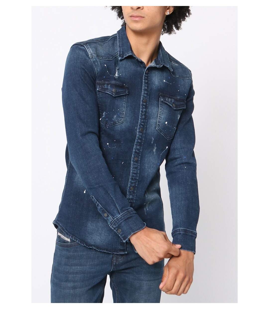 Chemise en jeans Slim Fit-1