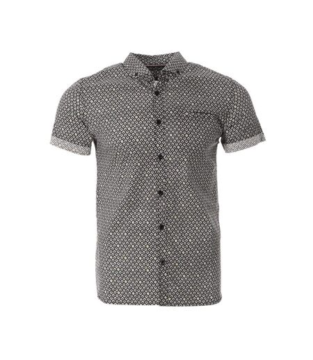 Chemise noire à motifs homme teddy smith cut mc 10711556d - m