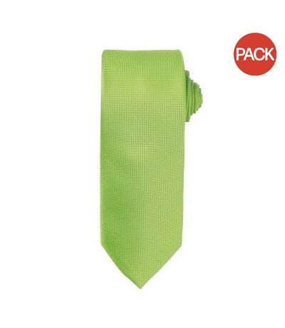 Lot de 2  Cravate homme taille unique vert citron Premier