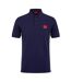 Mens Dereso Short-sleeved Polo Shirt Navy Hugo-1