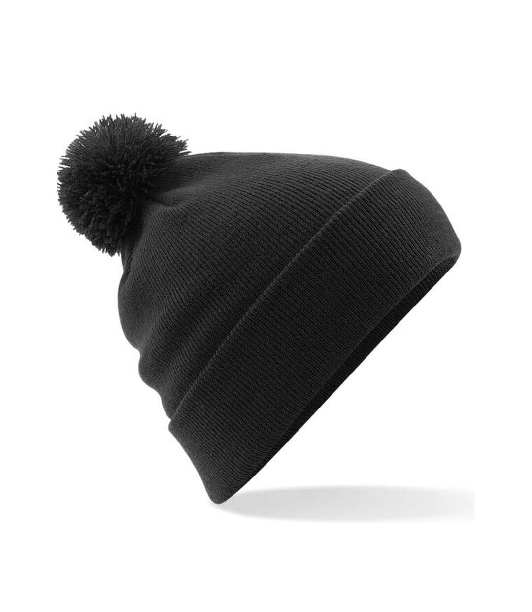 Bonnet Pom Pom Original Noir Beechfield-1