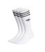 Lot de trois paires de chaussettes blanc/noires homme adidas high crew-1