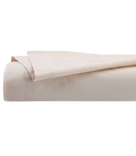 Drap Plat 1 Personne Percale 180x290cm Beige Lin