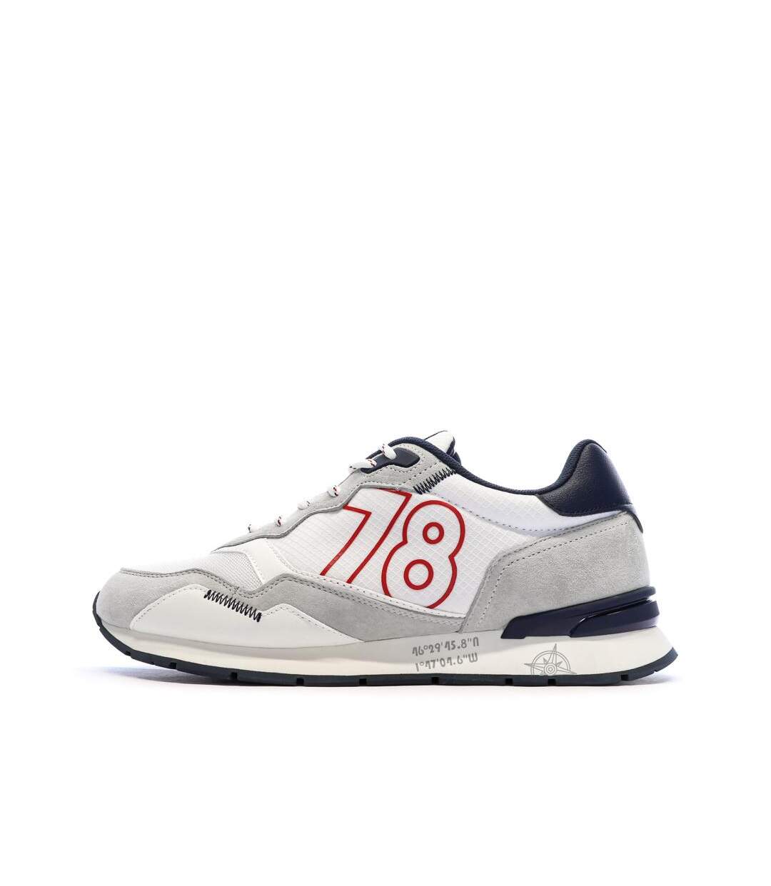 Baskets blanc/gris homme tbs djon-1