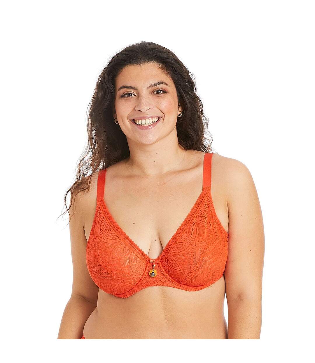 Soutien-gorge à armatures grand maintien orange Etoile