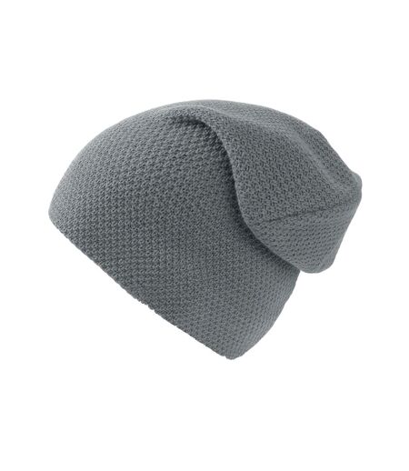 Bonnet Gaufré Snobby Mixte Gris Clair Atlantis
