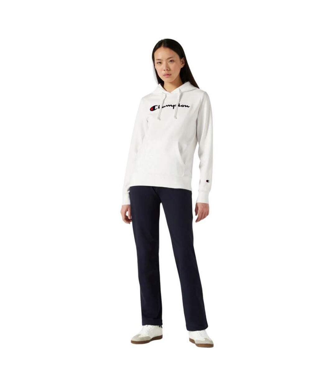 Sweat À Capuche Femme Blanc Champion-4