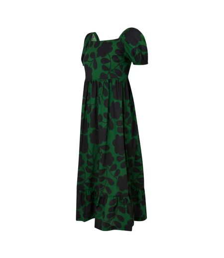 Womens/ladies orla kiely floral summer midi dress vert Regatta