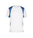 T-shirt Course À Pied Homme Blanc Bleu Roi James And Nicholson-1