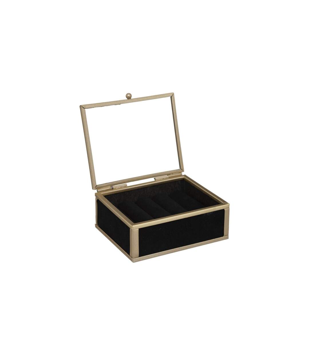 Boîte à Bijoux en Velours Penelope 10cm Noir-2