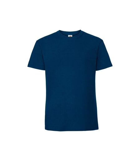 Mens Iconic Premium Ringspun Cotton T-shirt Mountain Blue Fruit Of The Loom