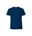 Mens Iconic Premium Ringspun Cotton T-shirt Mountain Blue Fruit Of The Loom-2