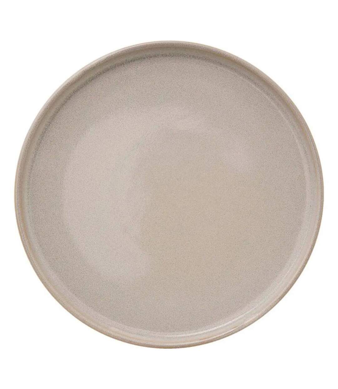 Lot de 6 Assiettes Plates Terre Inconnue 27cm Beige-1