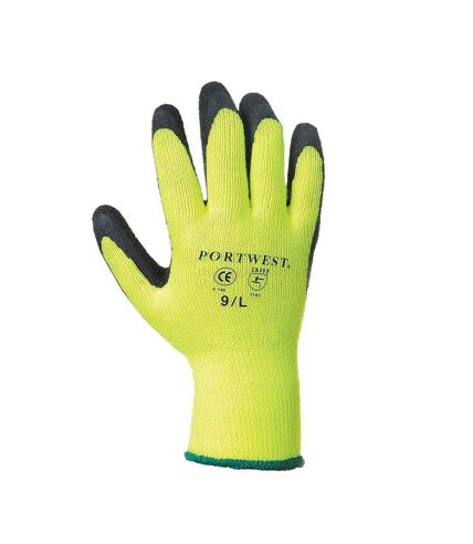 Portwest Unisex Adult Thermal Grip Gloves (Yellow) (XL) - UTPC6280