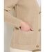 Gilet long boutonné brillant manches longues-4