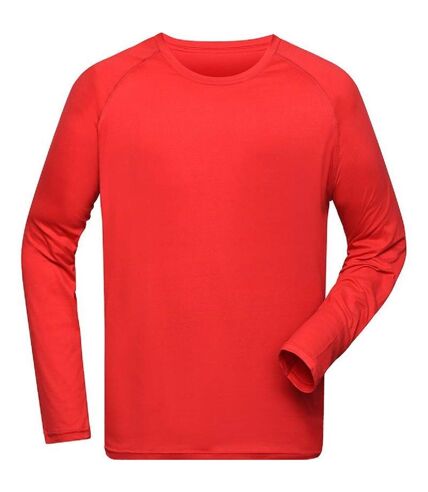 Maillot running en polyester recyclé - Homme - JN522 - rouge