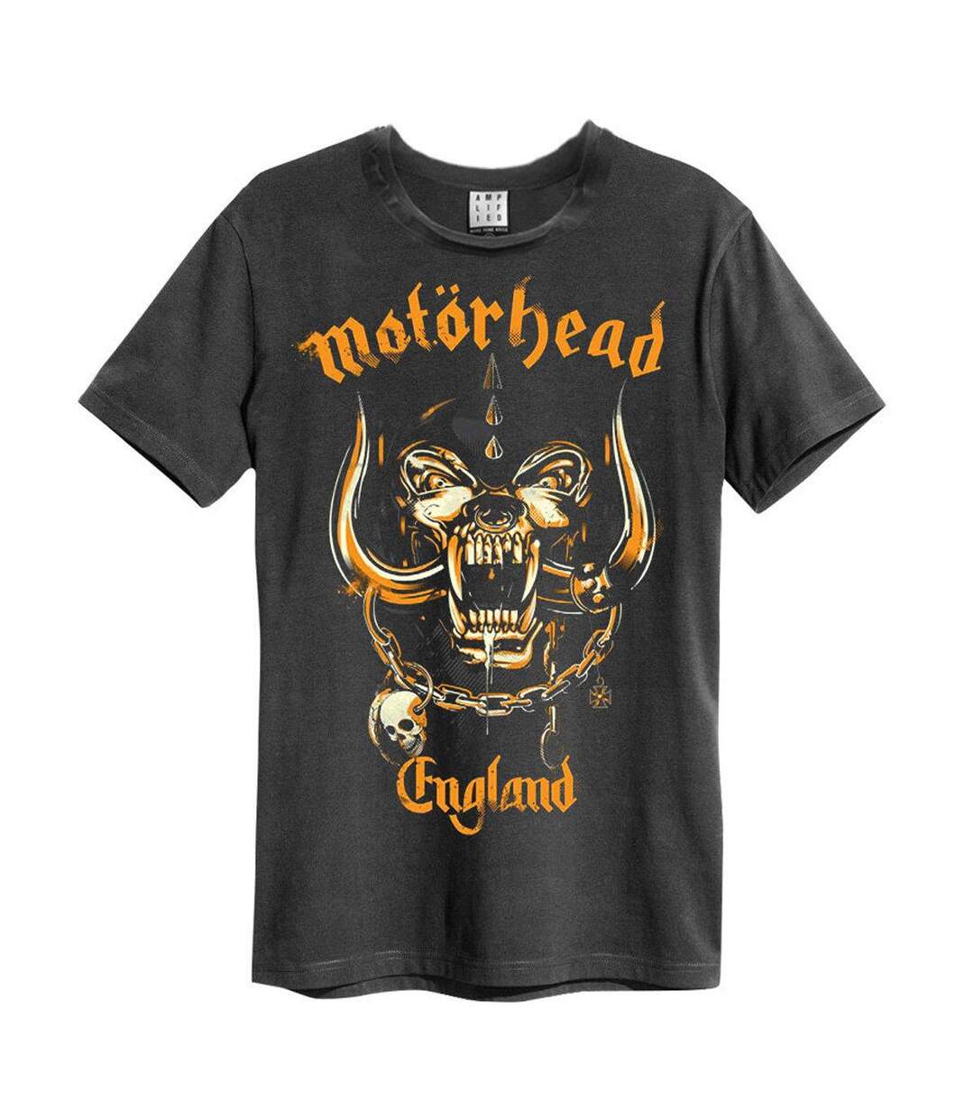 T-shirt Bronze England Adulte Charbon Amplified-1