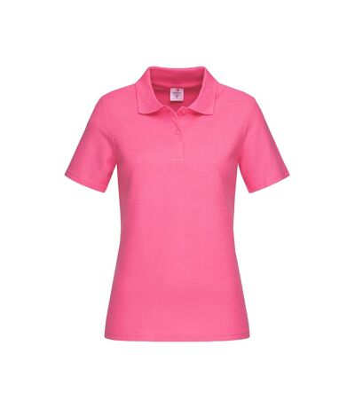 Stedman Womens/Ladies Cotton Polo (Sweet Pink)