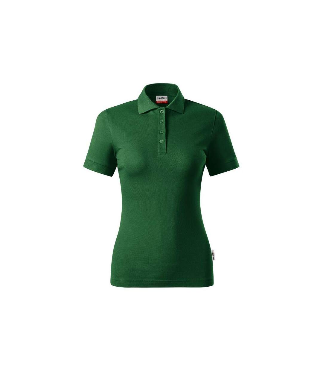 Womens/ladies Resist Heavyweight Polo Shirt Green Rimeck-2