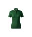 Womens/ladies Resist Heavyweight Polo Shirt Green Rimeck-2
