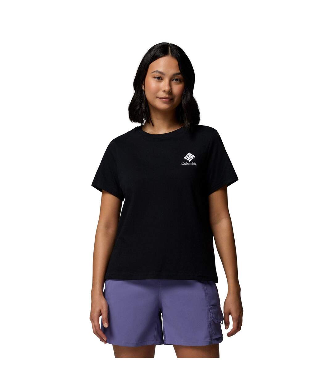 T-shirt Motif/style Logo Femme Noir Columbia-2