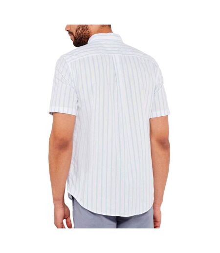 Chemise blanche/bleu homme tommy hilfiger flex - l