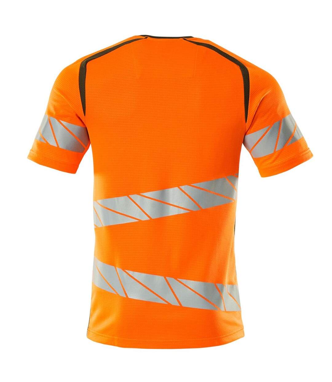 T-shirt Accelerate Safe Homme Orange Fluo Vert Kaki Foncé Mascot-2