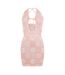 Womens/ladies Bandana Print Mini Dress Pink White Off White-1